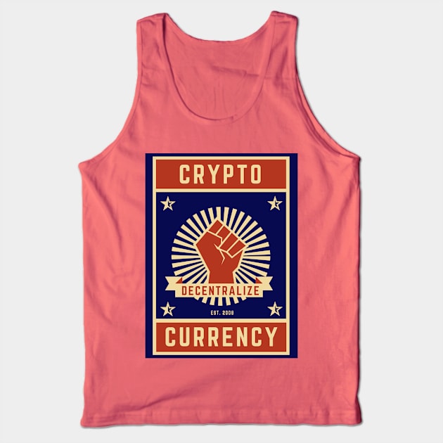 Decentralize yo' funds! Tank Top by CryptoStitch